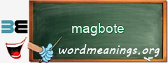 WordMeaning blackboard for magbote